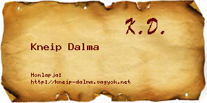 Kneip Dalma névjegykártya